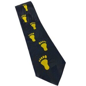 Yellow Footprints Christian Religious Novelty Necktie